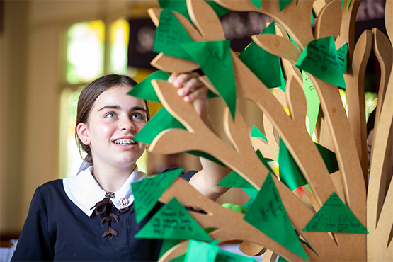 St Margaret's Anglican Girls School students participate in Prayer Spaced themed around Easter